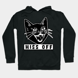 Hiss Off Black Cat Hoodie